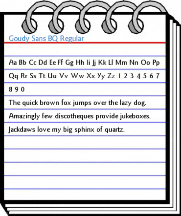 Goudy Sans BQ Regular Font