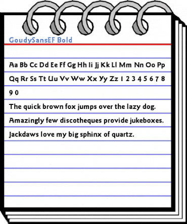 GoudySansEF Bold Font