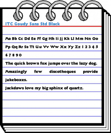 ITC Goudy Sans Std Black Font