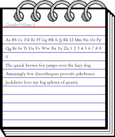 GoudyVillage L Font