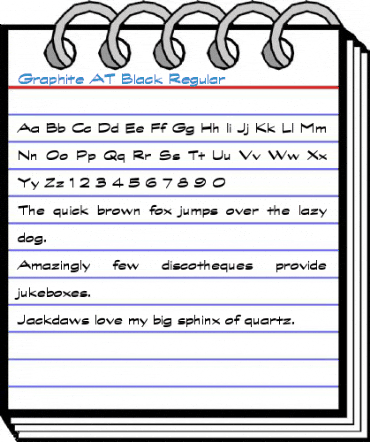 Graphite AT Black Regular Font