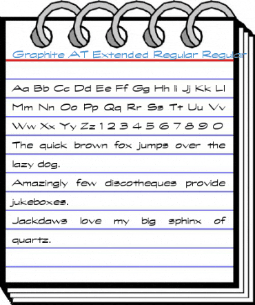 Graphite AT Extended Regular Regular Font