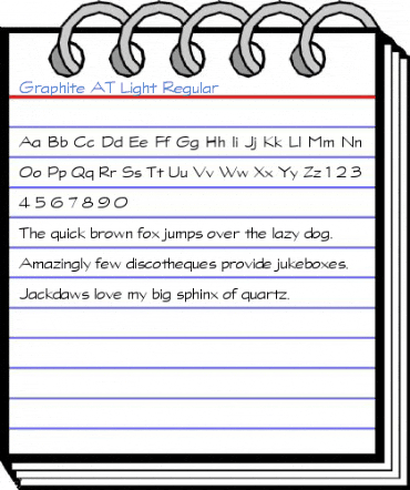 Graphite AT Light Regular Font