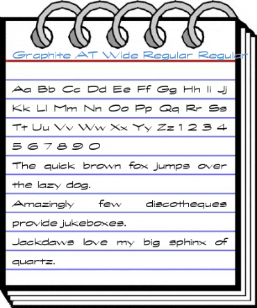 Graphite AT Wide Regular Regular Font