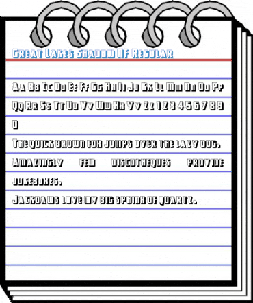 Great Lakes Shadow NF Regular Font