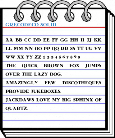 GrecoDeco Solid Font
