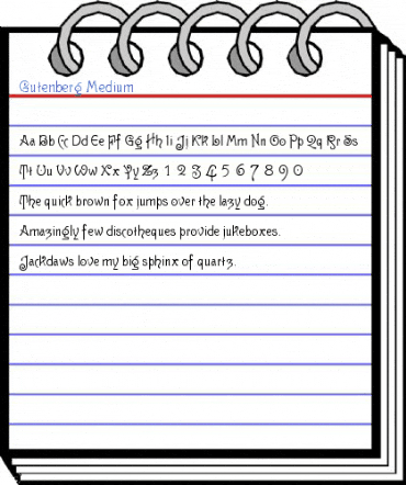 Gutenberg Medium Font