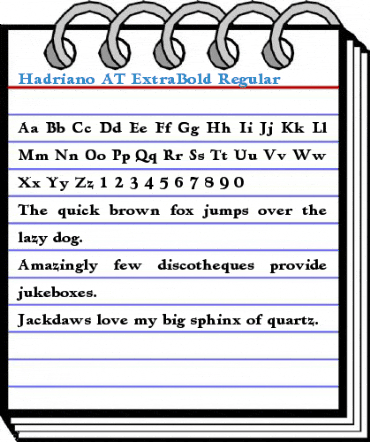 Hadriano AT ExtraBold Regular Font