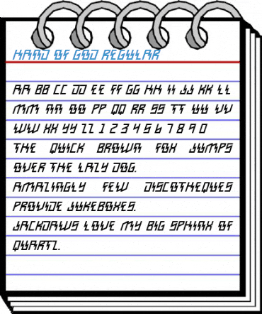 Hand of God Regular Font