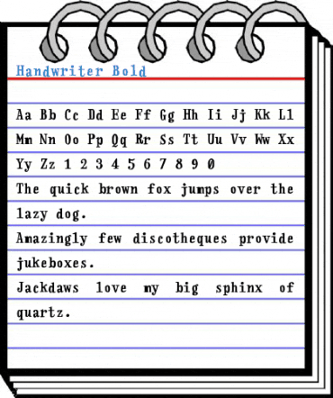 Handwriter Bold Font