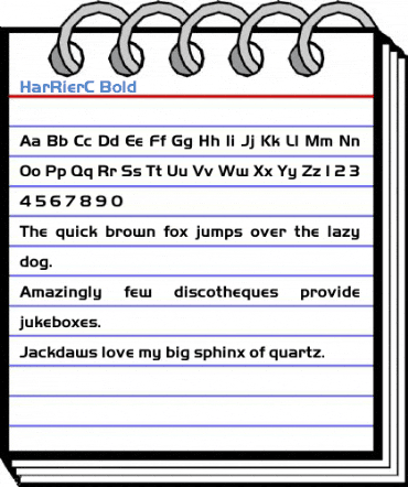 HarRierC Bold Font
