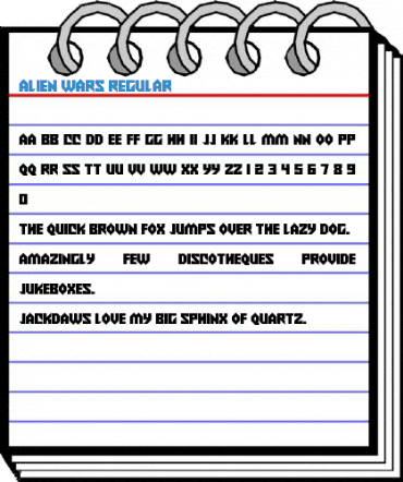 Alien Wars Regular Font