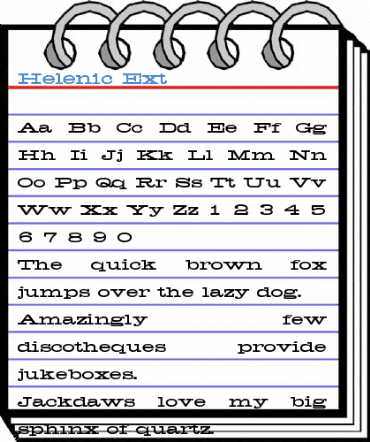 Helenic Ext Font