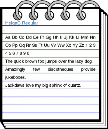 HelgaC Regular Font