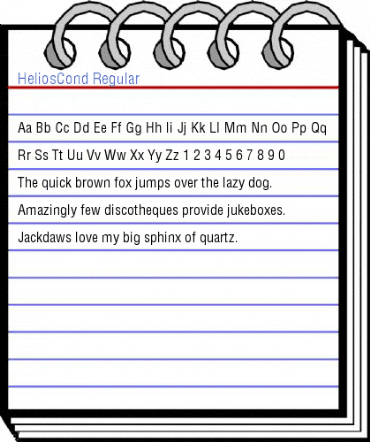 HeliosCond Regular Font