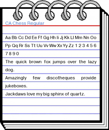 CA Chess Regular Font