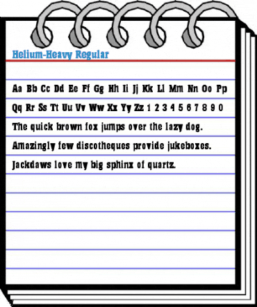 Helium-Heavy Regular Font
