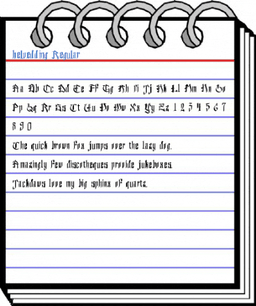 helvedding Regular Font