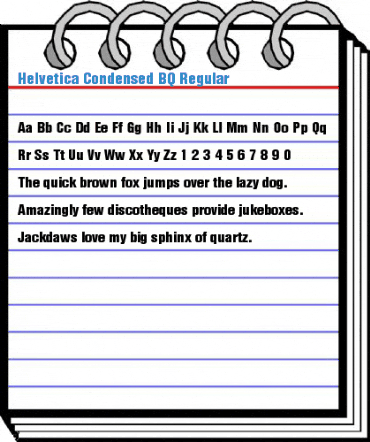 Helvetica Condensed BQ Regular Font