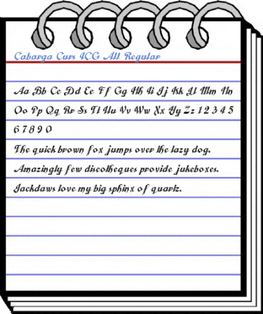 Cabarga Curs ICG Alt Regular Font