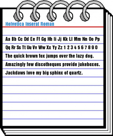 Helvetica Inserat Roman Font