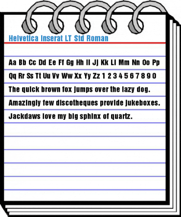 Helvetica Inserat LT Std Roman Font