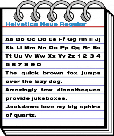 Helvetica Neue Regular Font
