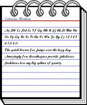 Cabarga Medium Font