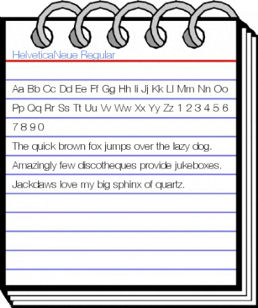 HelveticaNeue Regular Font