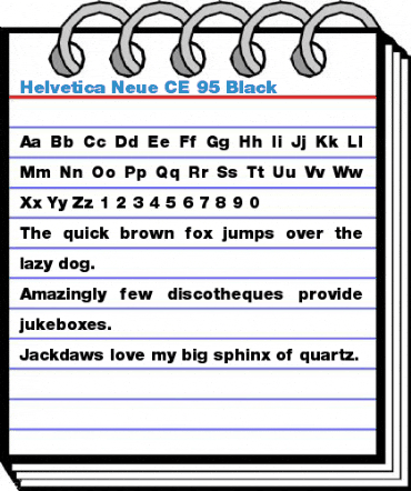 Helvetica Neue CE 95 Black Font