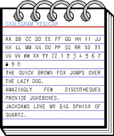 Cablegram Regular Font