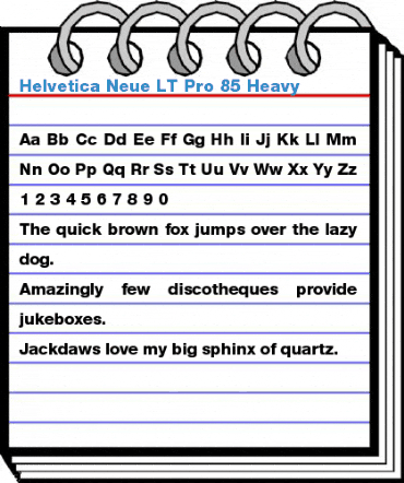 Helvetica Neue LT Pro 85 Heavy Font