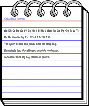 CableThin Normal Font