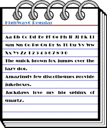 HighWayC Regular Font
