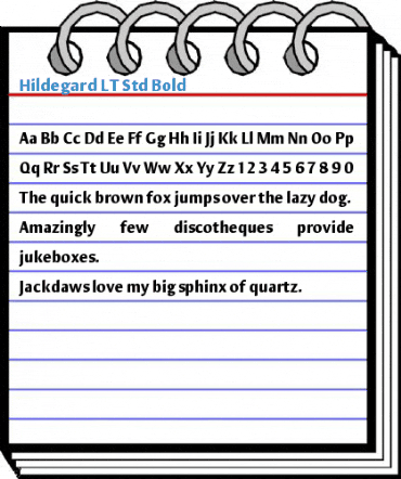 Hildegard LT Std Bold Font
