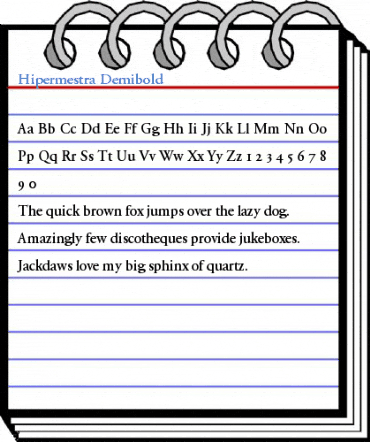 Hipermestra Demibold Font