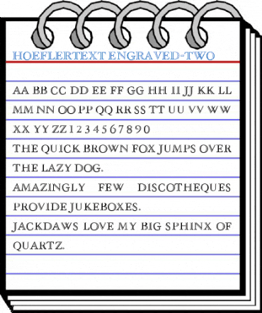 HoeflerText Engraved-Two Font
