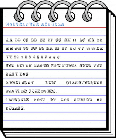 Holteschue Regular Font