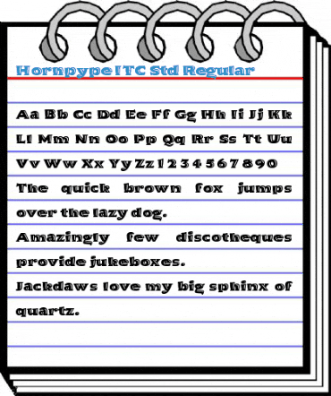 Hornpype ITC Std Regular Font