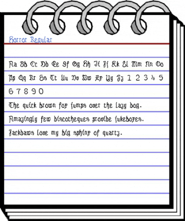 Horror Regular Font
