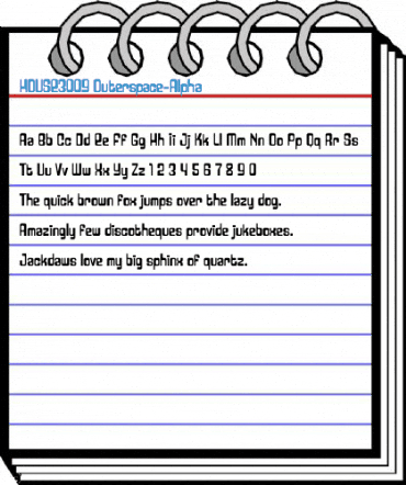 HOUSE3009 Outerspace-Alpha Font