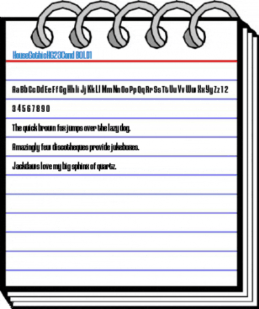 HouseGothicHG23Cond BOLD1 Font