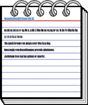 HouseGothicHG23Cond BOLD3 Font