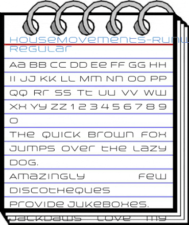 HouseMovements-Runway Regular Font
