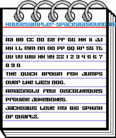HouseSampler-SpaceageRound Regular Font