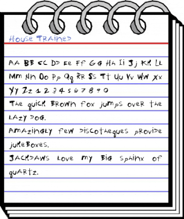 House Trained Font