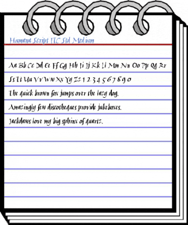 Humana Script ITC Std Medium Font
