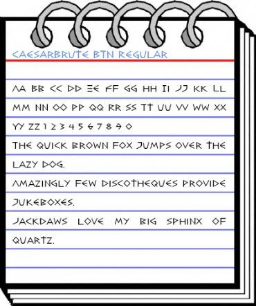 CaesarBrute BTN Regular Font