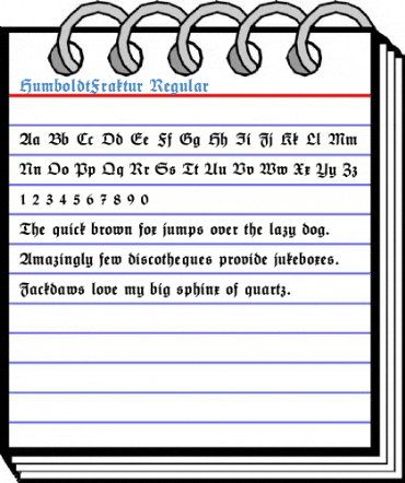 HumboldtFraktur Regular Font