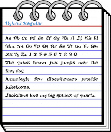 Hybrid Regular Font